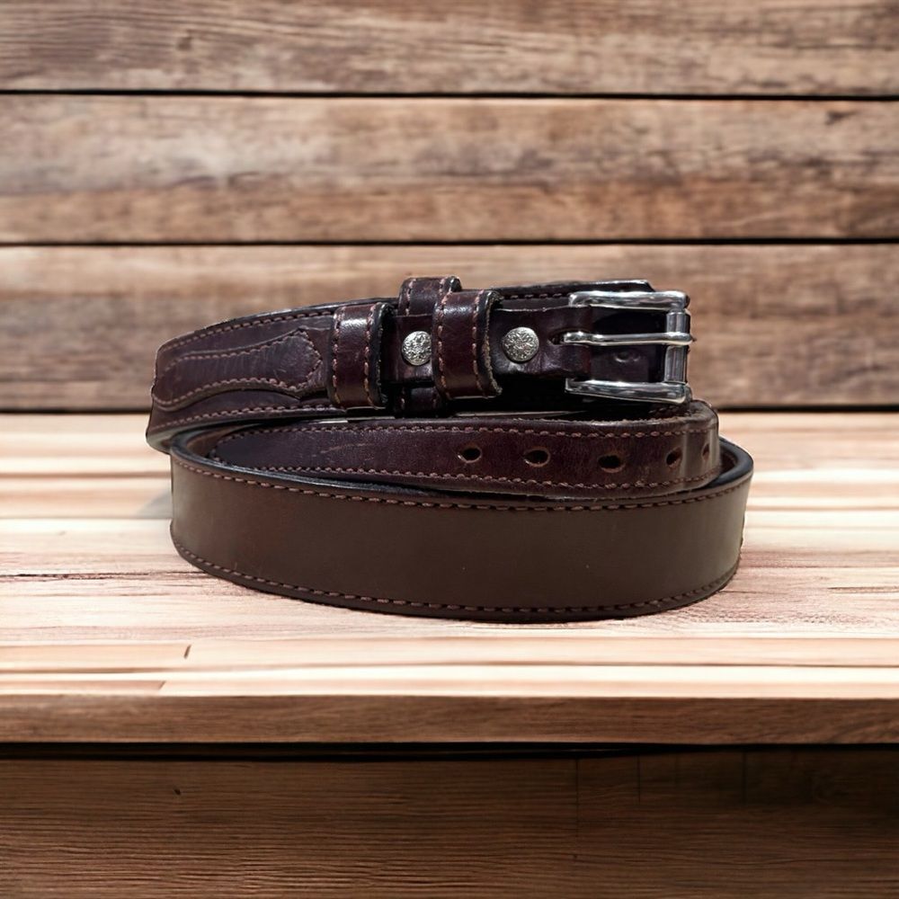 HANKS BELTS The Ranger Belt 1.5” Brown Sz 46